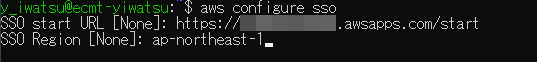 aws configure sso
